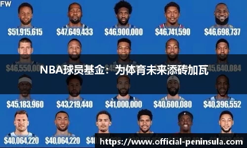 NBA球员基金：为体育未来添砖加瓦